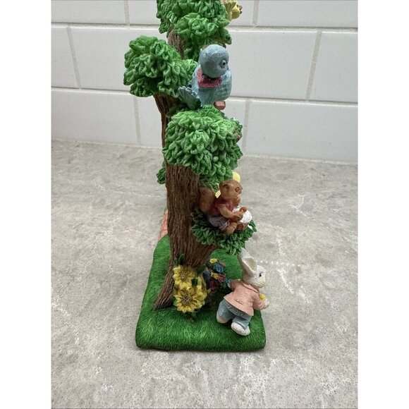 Easter jubilee bunnies swinging. Designed and sculpted by Jaimy. Like New! - Picture 6 of 7